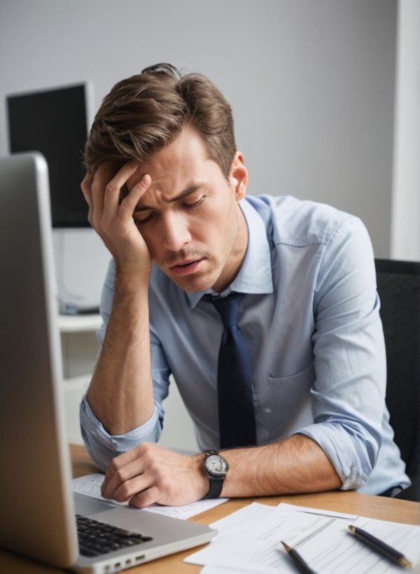 long office hallway tunnel view with gall doors on the sides
